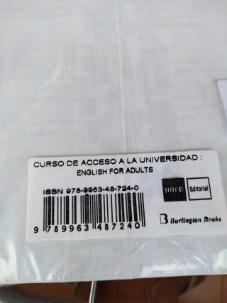 Libro acceso a la universidad English adultos