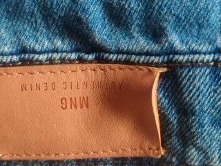 Falda vaquera Mango azul