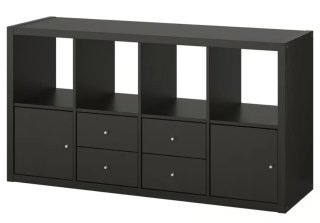 Aparador BESTA IKEA Madera Negro/Marrón