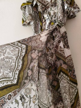 Vestido Talla XXL COMO L de Viscosa Estampado Midi