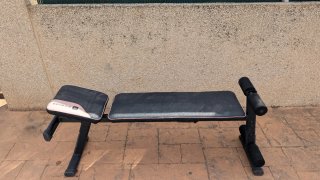 Banco de pesas Decathlon ajustable