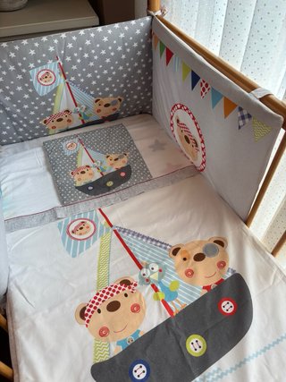 Conjunto de cuna infantil con ositos