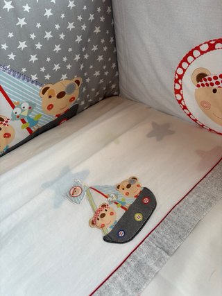 Conjunto de cuna infantil con ositos