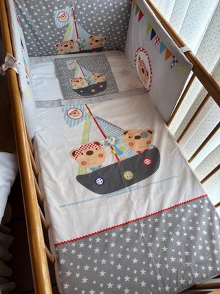 Conjunto de cuna infantil con ositos