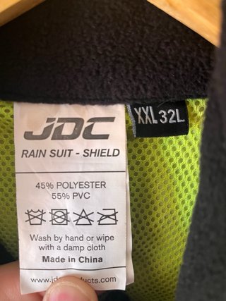 JDC Traje Impermeable Moto Lluvia Sobre Traje 1PC