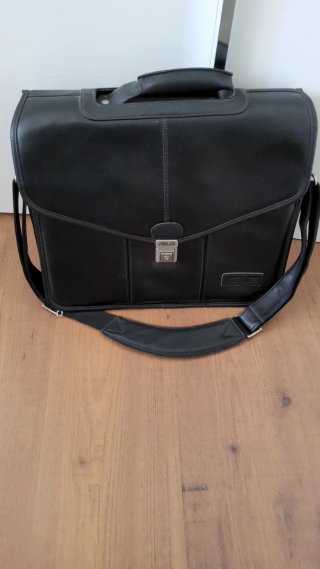 Borsa porta PC Asus in pelle nera