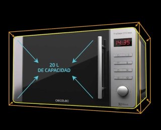 Microondas Cecotec ProClean 5110 Inox 700W Grill
