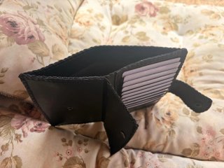Cartera artesanal piel auténtica
