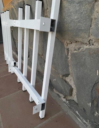 2 Rejas de Aluminio Blancas (48 x 55)