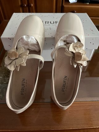 Zapatos de comunión Pirufín beige