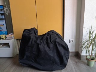 Bicicleta plegable con bolsa