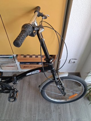 Bicicleta plegable con bolsa