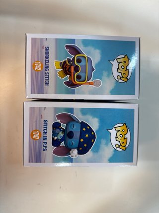Funko Pop! Stitch Snorkeling 1742 y Pijamas 1747