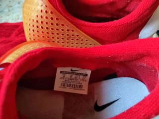 Zapatilla Nike Roja y Dorada