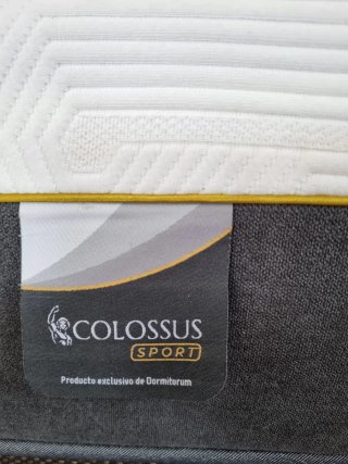 Canapé 150x190 Polipiel Wengué + Colchón Colossus