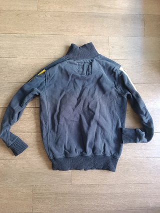 Felpa ST. Diego New York zip blu/gialla M