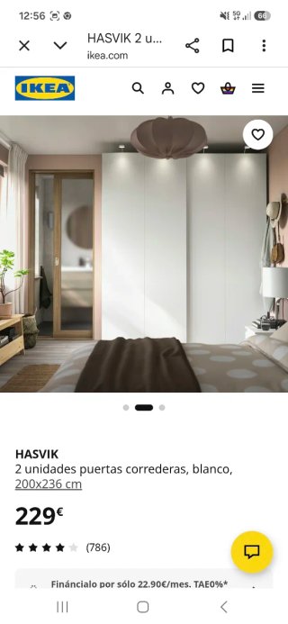 Puertas correderas HASVIK (2 unidades)
