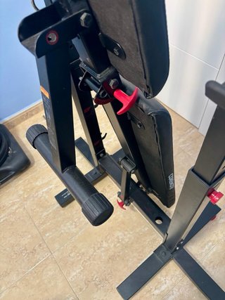 Banco de musculación plegable con rack