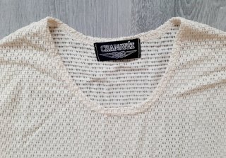 Camiseta calada elástica mujer