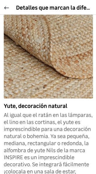 Alfombra yute Nils 160x230cm beige
