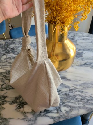 Borsa Hobo Marc Ellis vera pelle beige