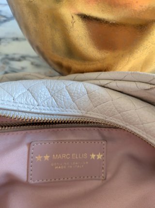 Borsa Hobo Marc Ellis vera pelle beige