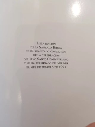 La sagrada biblia edicion especial año santo