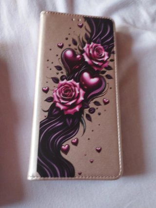 Funda Xiaomi Mi 11 X Morada Gato + Funda Rosa Flor