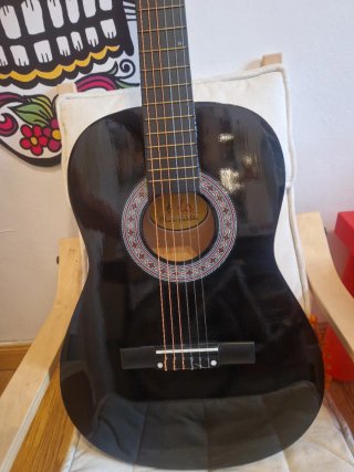Guitarra Acústica Negra