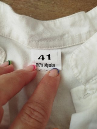 Camisa fallero blanca