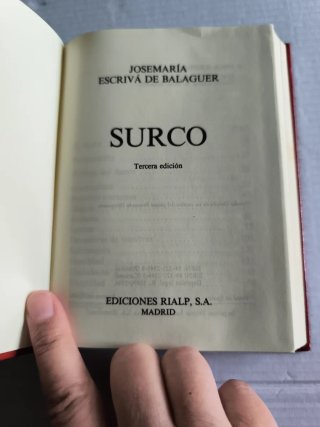 Surco. J. M. Escrivá de Balaguer. Perfecto estado.