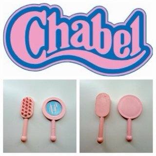 Spazzola e specchio Chabel Feber vintage