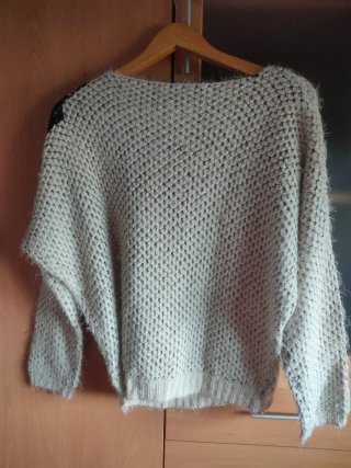 Jersey elegante MENGLUM blanco y negro