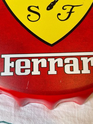 Chapa Decorativa Ferrari Aluminio
