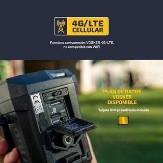 Cámara seguridad Vosker V150 4G LTE solar NUEVO