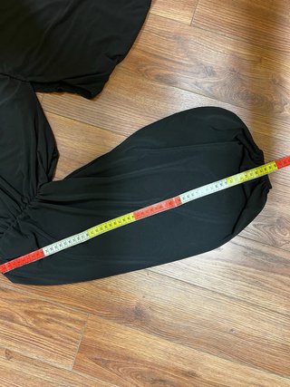 Vestito monospalla nero asimmetrico tg M