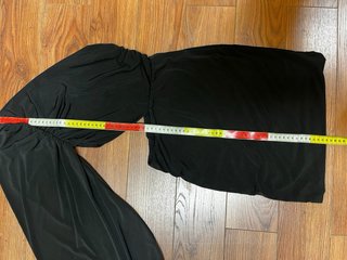 Vestito monospalla nero asimmetrico tg M