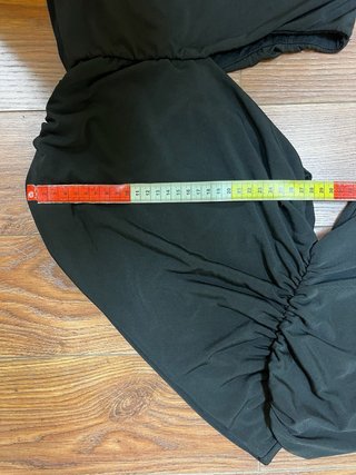 Vestito monospalla nero asimmetrico tg M