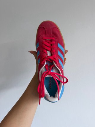 Adidas Gazelle Plataforma Roja y Azul