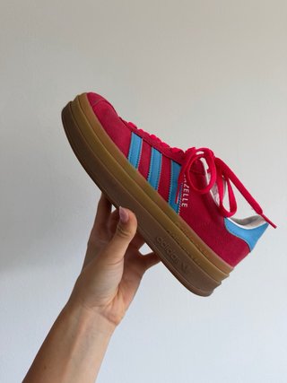 Adidas Gazelle Plataforma Roja y Azul