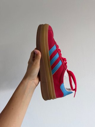 Adidas Gazelle Plataforma Roja y Azul