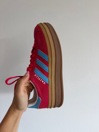 Adidas Gazelle Plataforma Roja y Azul