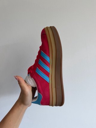 Adidas Gazelle Plataforma Roja y Azul