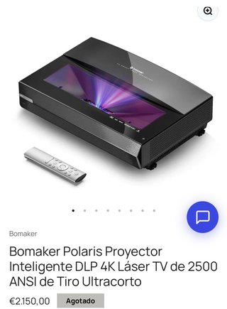 Proyector Bomaker 4K Tiro Ultracorto