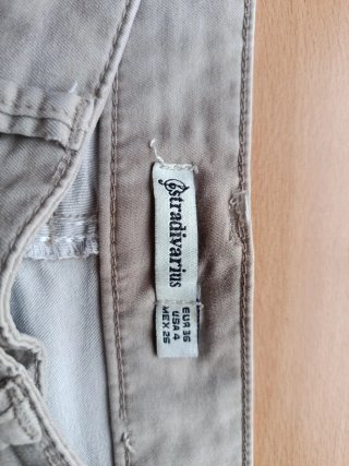 Pantalón vaquero juvenil beige