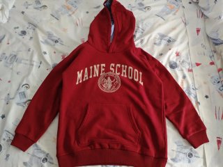 Sudadera MAINE SCHOOL roja