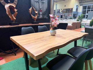 Mesa Comedor Madera Rústica 140cm