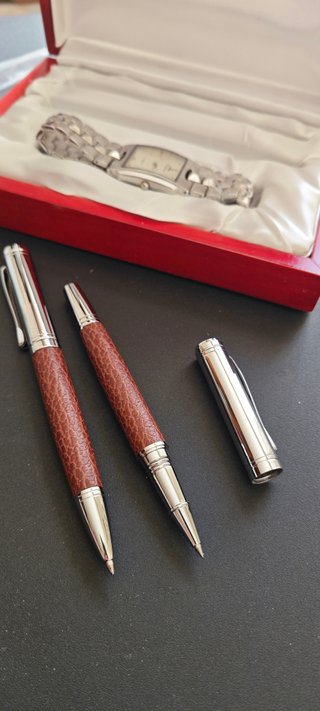 Set regalo 2 penne e orologio Bossman