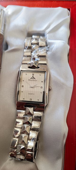 Set regalo 2 penne e orologio Bossman