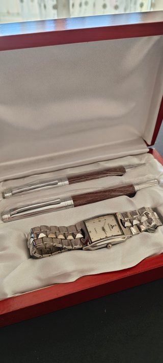 Set regalo 2 penne e orologio Bossman